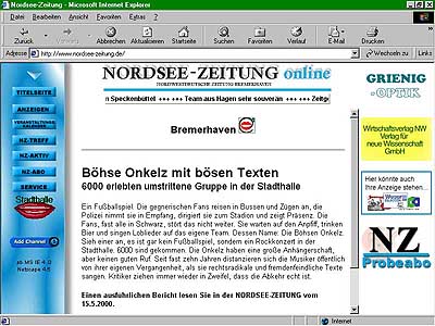 Nordsee-Zeitung Online